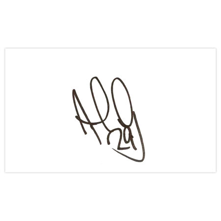 Signed Adam Le Fondre White Card - Reading Autograph