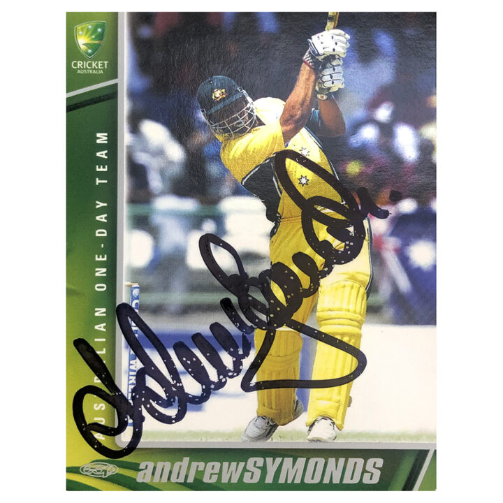 Signed Andrew Symonds Trade Card - Australia One Day Team Autograph