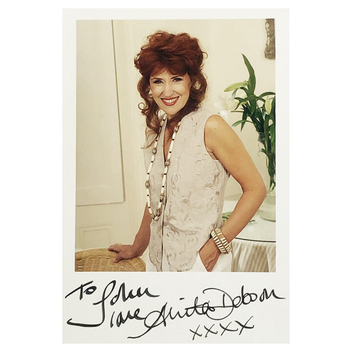 Signed Anita Dobson Photo - Dedicated to John