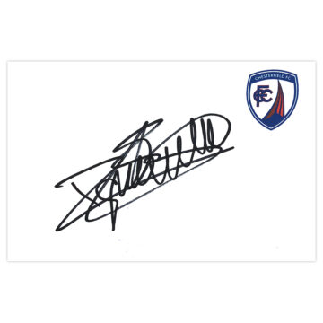 Signed Armand Gnanduillet White Card - Chesterfield Autograph