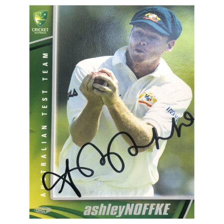 Signed Ashley Noffke Trade Card - Australia Test Team Autograph