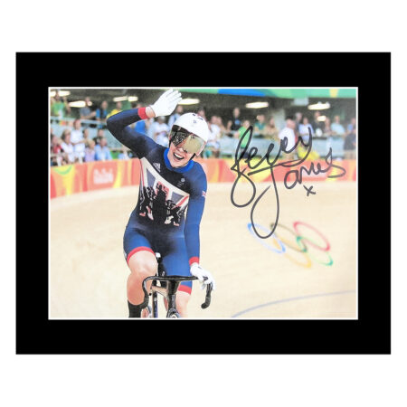 Signed Becky James Photo Display - 10x8 Olympic Icon