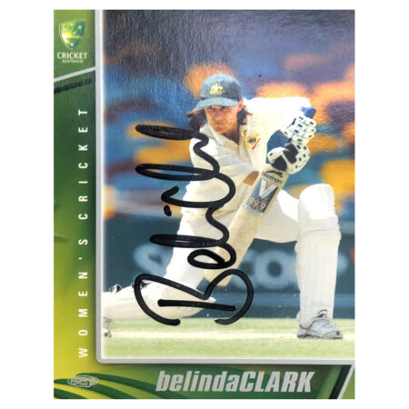 Signed Belinda clark Trade Card - Australia Women Cricket Autograph