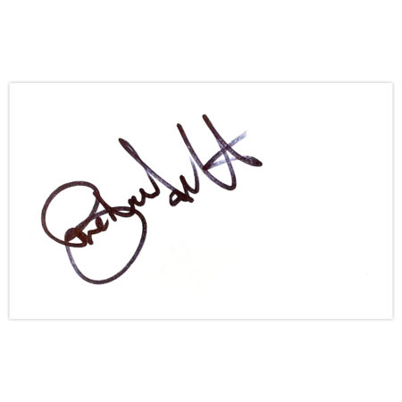 Signed Brian McDermott White Card - Reading Autograph