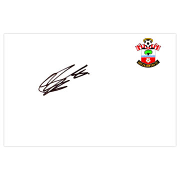 Signed Callum Slattery White Card - Southampton Autograph