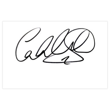 Signed Calum Woods White Card - Huddersfield Town Autograph