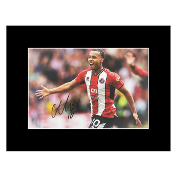 Signed Cameron Archer Photo Display 16x12 - Sheffield United Icon