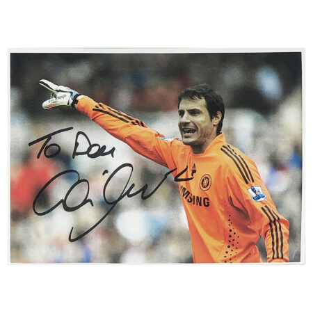 Signed Carlo Cudicini Photo - Dedicated to Dom