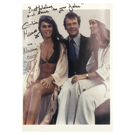 Signed Caroline Munro Photo - Dedicated to John