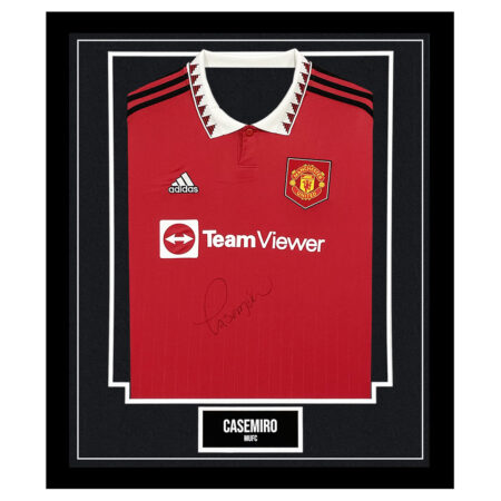 Signed Casemiro 'MUFC' Framed Shirt - Manchester United Autograph