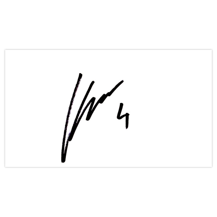 Signed Chico Flores White Card - Swansea City Autograph