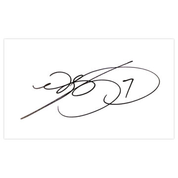 Signed Chris Eagles White Card - Burnley Autograph