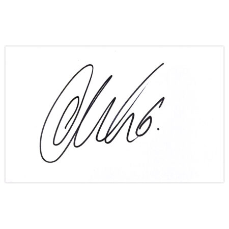 Signed Ciaran Clark White Card - Aston Villa Icon