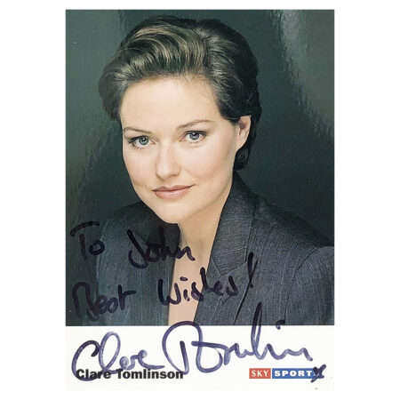 Signed Clare Tomlinson Photo - Dedicated to John