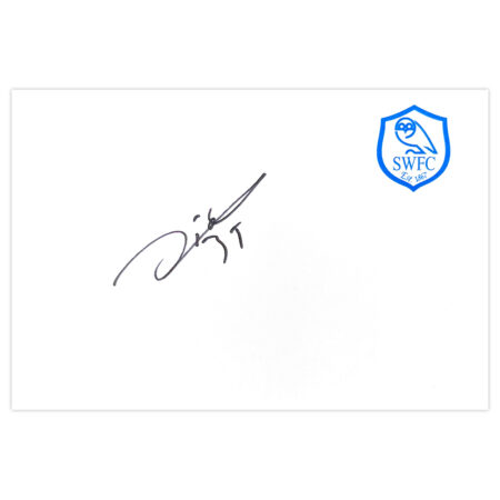 Signed Claude Dielna White Card - Sheffield Wednesday Autograph