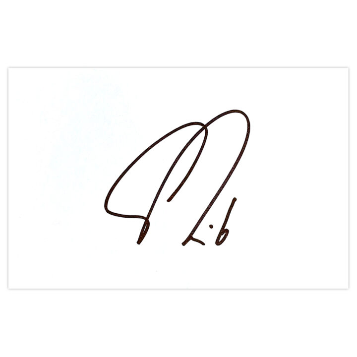 Signed Clint Hill White Card - Crystal Palace Autograph