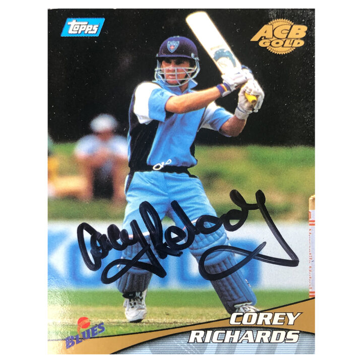 Signed Corey Richards Trading Card - NSW Blues Topps