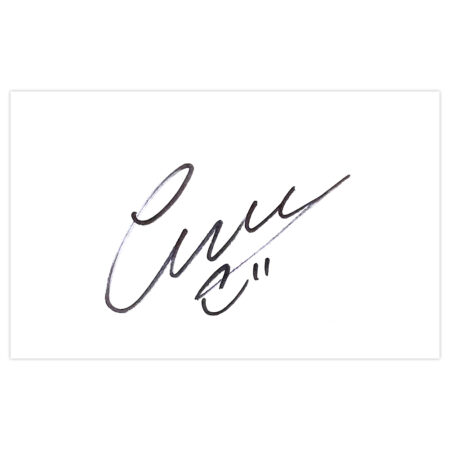 Signed Craig Noone White Card - Cardiff City Autograph