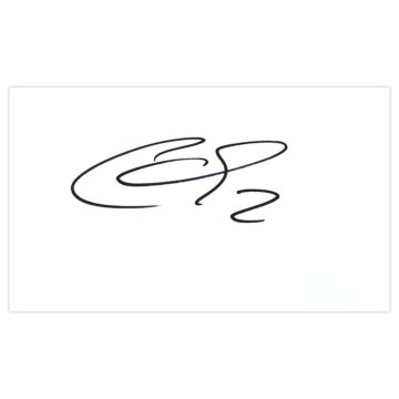 Signed Cyrus Christie White Card - Republic of Ireland Autograph