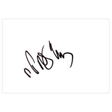 Signed Darren Pratley White Card - Swansea City Autograph