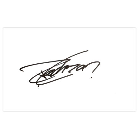 Signed Darryl Lachman White Card - Perth Glory Autograph