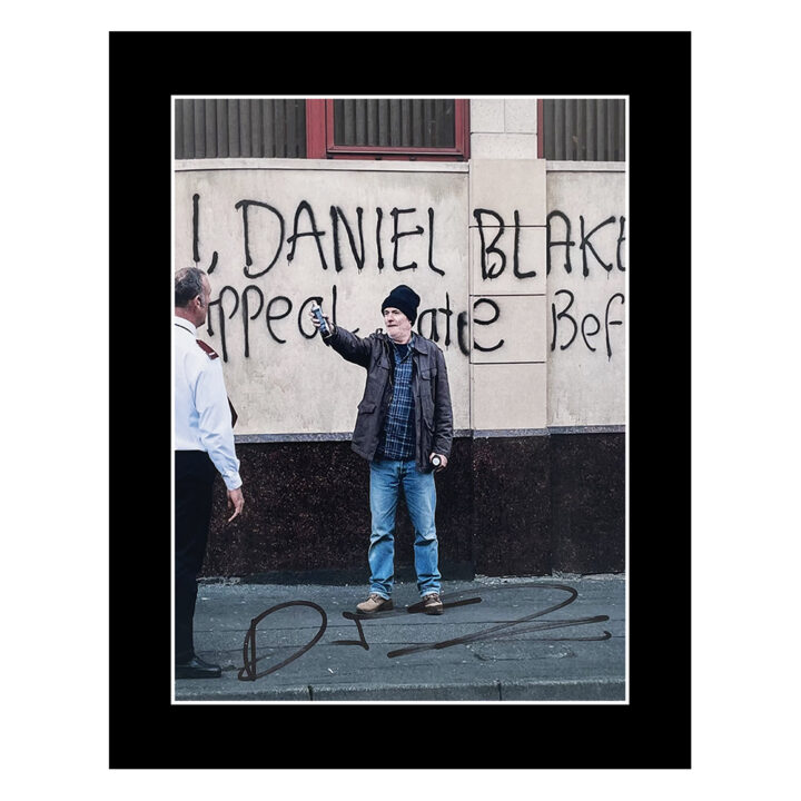 Signed Dave Johns Photo Display - 10x8 I, Daniel Blake Autograph