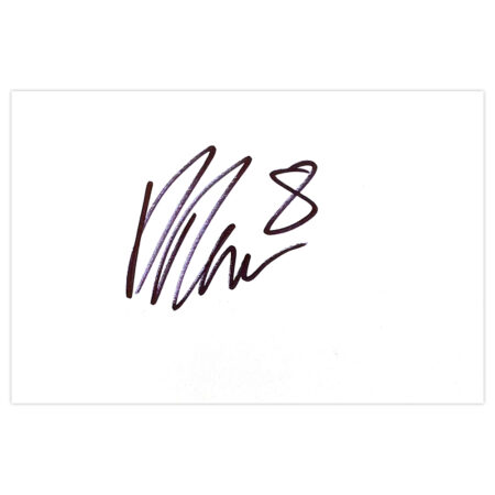 Signed David Davis White Card - Wolves Autograph