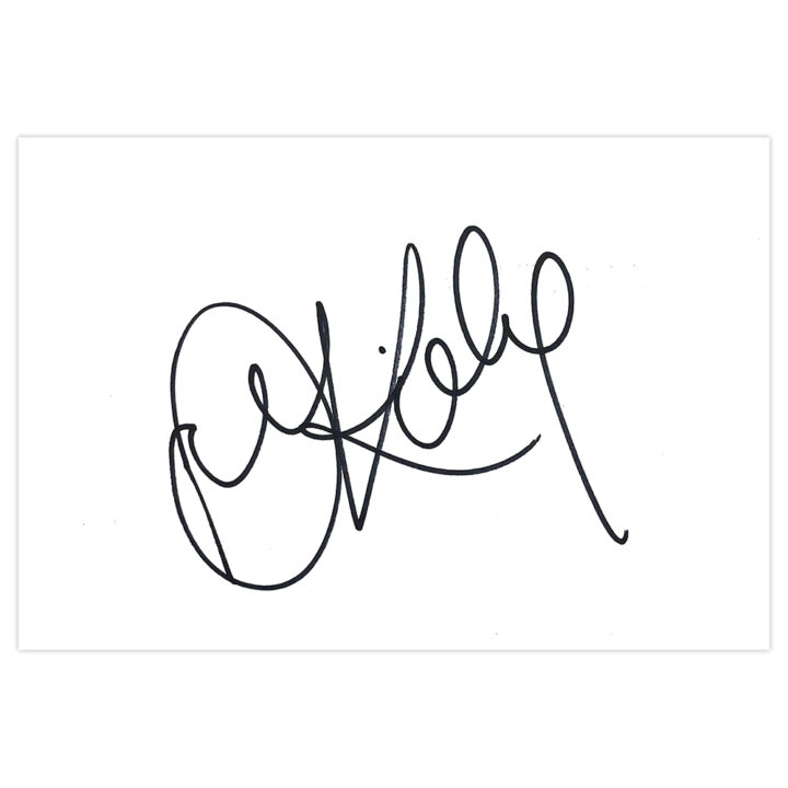 Signed Dean Kiely White Card - West Bromwich Albion Autograph