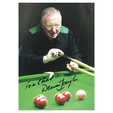 Signed Dennis Taylor Photo - Dedicated to Chad