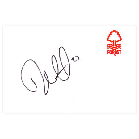 Signed Dexter Blackstock White Card - Nottingham Forest Autograph