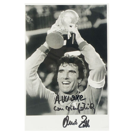 Signed Dino Zoff Photo - Dedicated to Waye