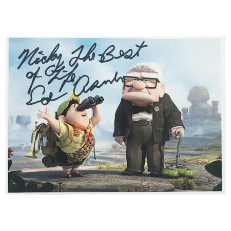 Signed Ed Asner Photo - Dedicated to Nicky