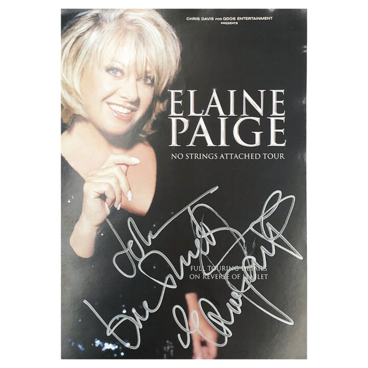 Signed Elaine Paige Photo - Dedicated to John Autograph