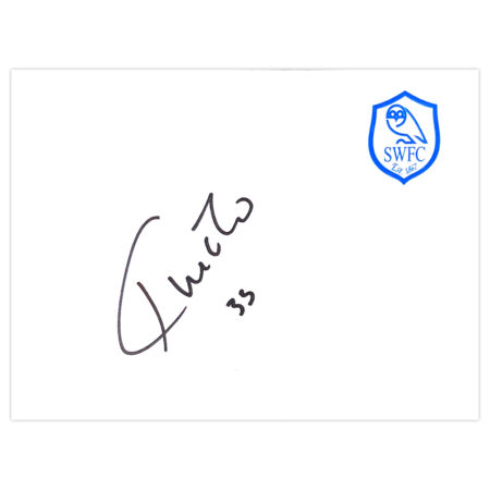 Signed Filipe Melo White Card - Sheffield Wednesday Autograph