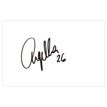 Signed Gabriele Angella White Card - Watford Autograph