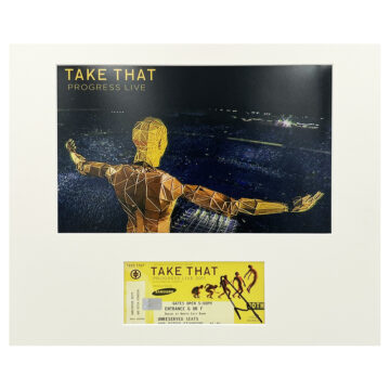 Signed Gary Barlow Photo Display - Take That Progress Tour