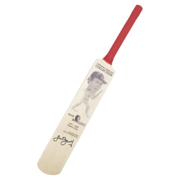 Signed Geoffrey Boycott Mini Bat - England Cricket Autograph