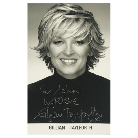 Signed Gillian Taylforth Photo - Dedicated to John