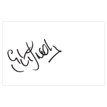 Signed Glynn Snodin White Card - Leeds United Autograph