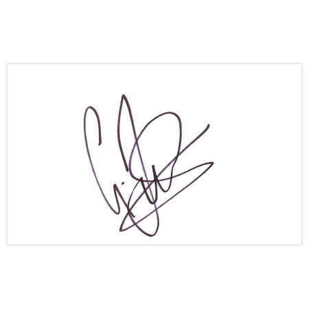 Signed Graham Dorrans White Card - West Bromwich Albion Autograph