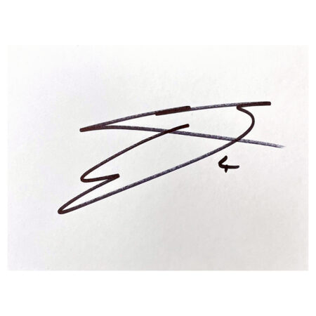 Signed Grant Hall White Card - QPR Autograph