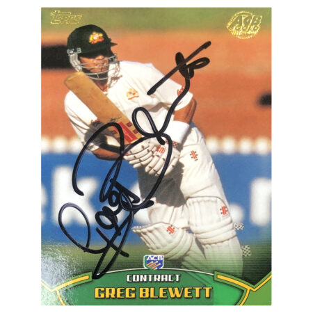 Signed Greg Blewett Trading Card - Australia Contracts Topps