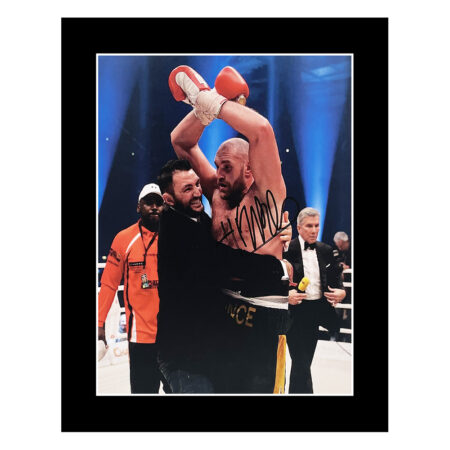 Signed Hughie Fury Photo Display - 10x8 Boxing Icon