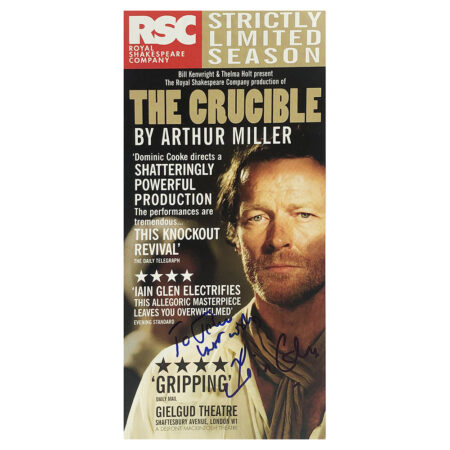 Signed Iain Glen Flyer - Dedicated to John