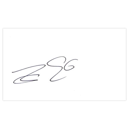 Signed Ian Evatt White Card - Blackpool Autograph