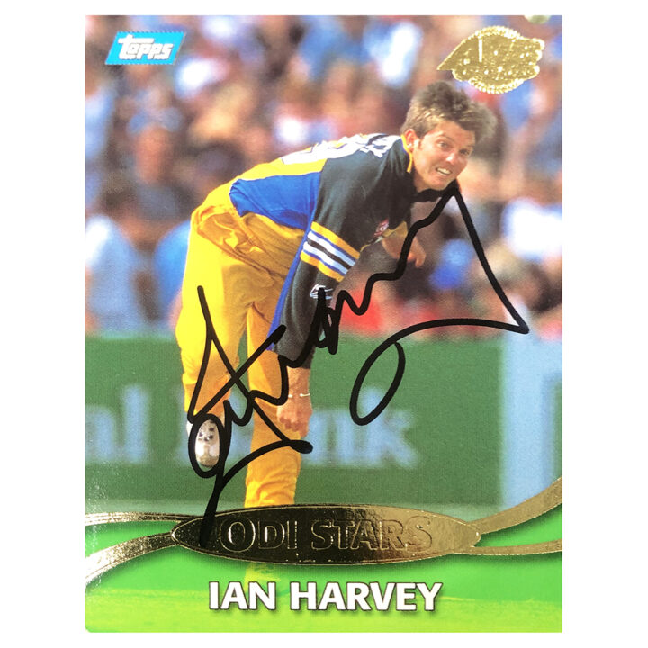 Signed Ian Harvey Trading Card - ODI Stars Topps