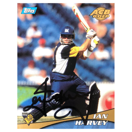 Signed Ian Harvey Trading Card - Victoria Bushrangers Topps