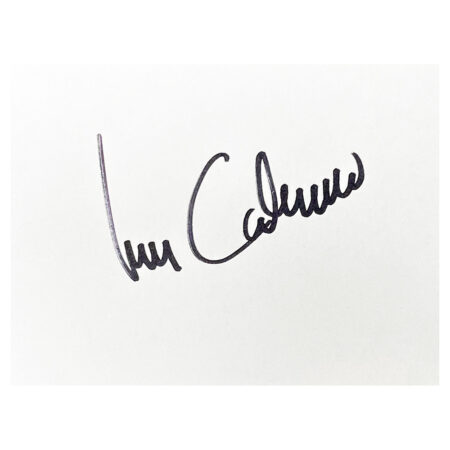 Signed Ivan Calero White Card - Atletico Madrid Autograph