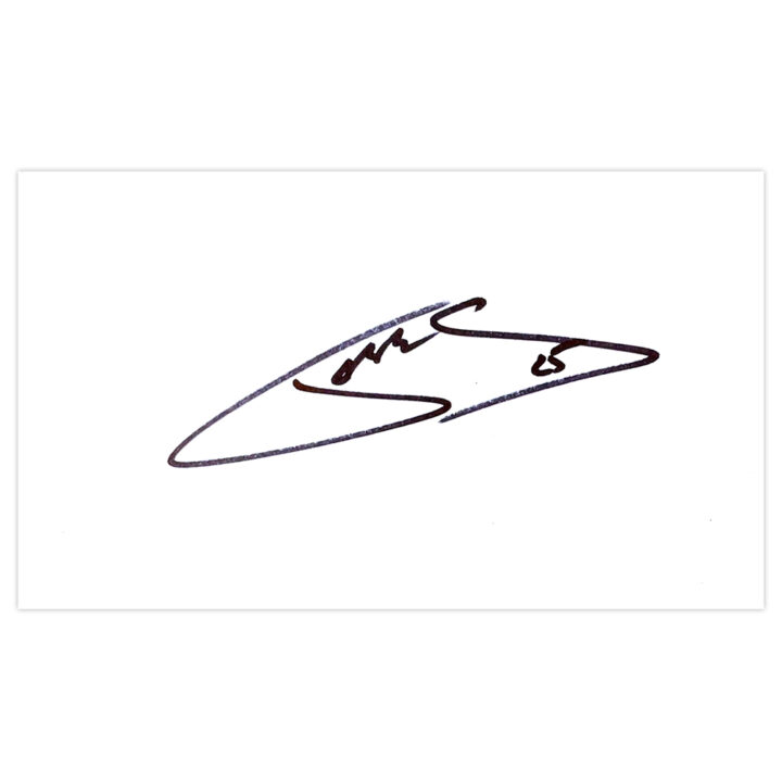 Signed Jack Hobbs White Card - Nottingham Forest Icon Autograph