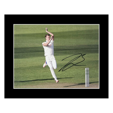 Signed Jake Ball Photo Display - 10x8 England Cricket Icon